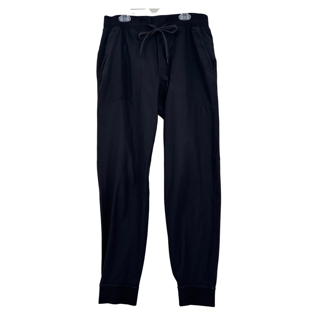 Lululemon ABC Jogger Pants Men Large Black Drawstring Activewear Tapered